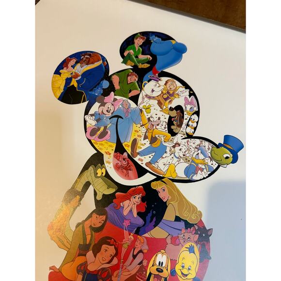 Disney Mickey Mouse Collage Walt Disney Quote Vintage Poster D938 - Picture 6 of 9